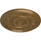 Ekena Millwork Marseille Ceiling Medallion (Fits Canopies up to 4 1/4"), Hand-Painted Pale Gold, 16 1/8"OD x 5/8"P CM16MAPAS - alternate 3